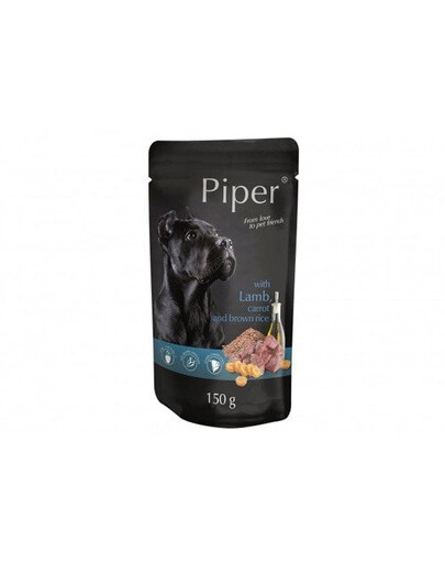 PIPER z jagnięciną, marchewką i brązowym ryżem 150 g mokra karma dla dorosłych psów