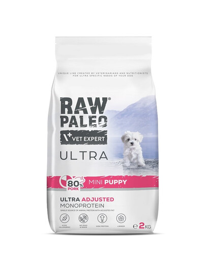 Ultra Pork Mini Puppy 2kg dla szczeniąt ras małych wieprzowina