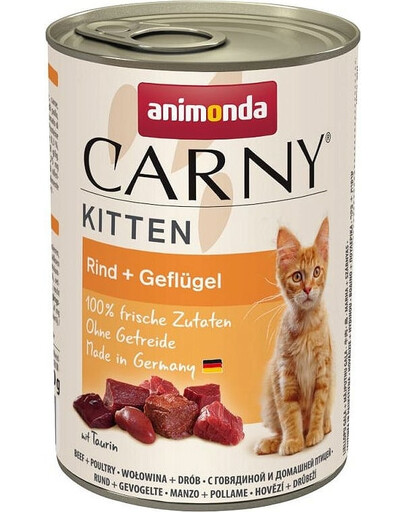 ANIMONDA Carny Puszka Kitten Wołowina i Drób 400 g