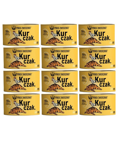 PAKA ZWIERZAKA Karma mokra Kurczak dla kota 12x200 g