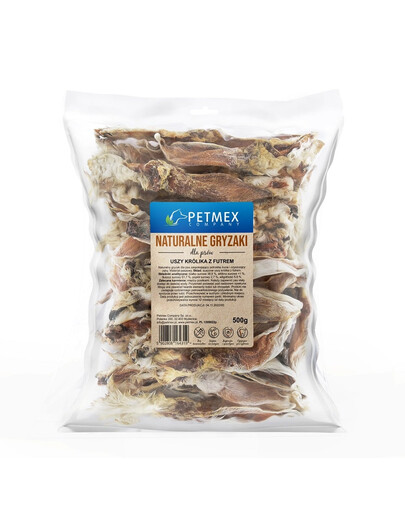 PETMEX Küülikukõrvad karvaga 500g