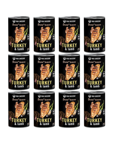 PAKA ZWIERZAKA Seventh Heaven Indyk i jagnięcina (turkey&lamb) 12x400 g
