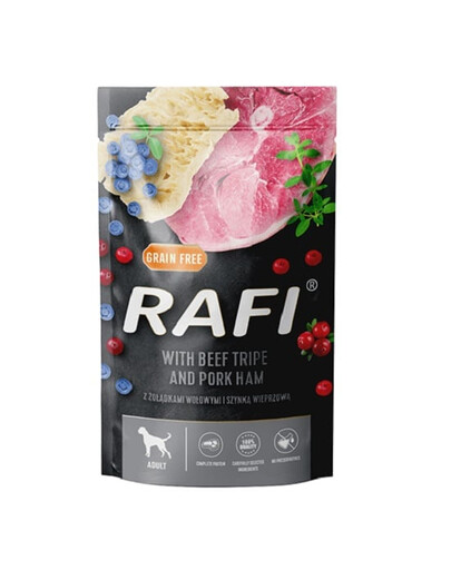 Rafi żołądki wołowe z szynką saszetka 500 g