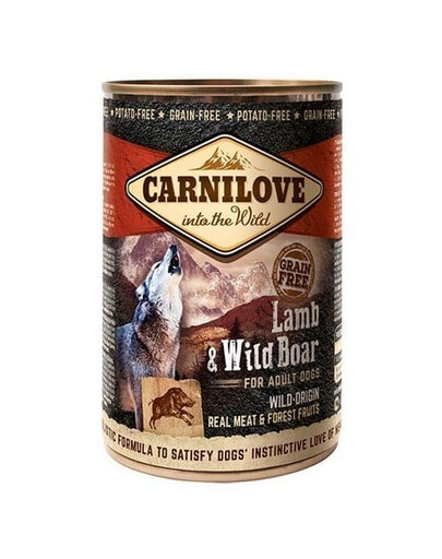 Wild Meat Lamb & Wild Boar mokra karma dla psa 6 x 400 g