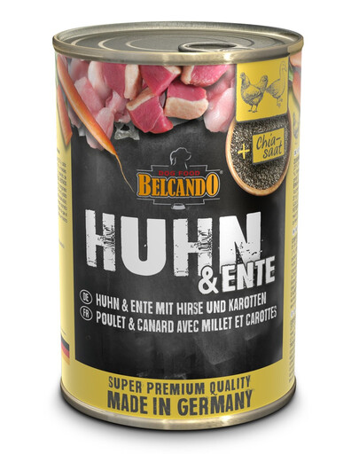 Super Premium Kurczak, kaczka i proso 400 g mokra karma dla psa