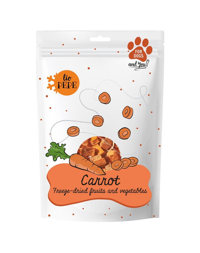 PEPE Freeze-dried liofilizowane warzywa marchewka dla psa 25 g