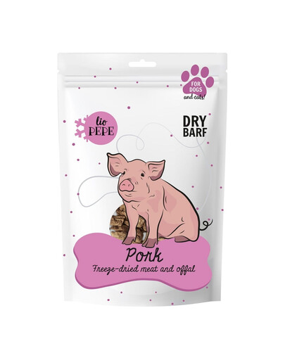 PEPE Freeze-dried liofilizowane mięso wieprzowe serca 60 g