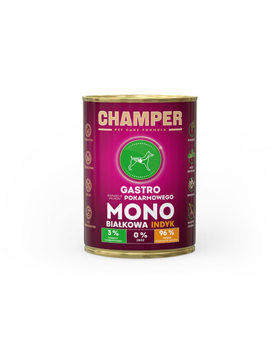 CHAMPER Gastro Türgi monoproteiini sisaldav koeratoit 400 g
