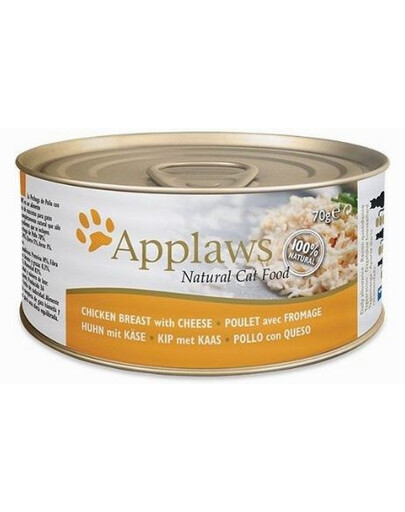 APPLAWS Cat Tin Chicken Breast 72x70g mokra karma dla kota - Pierś z kurczaka