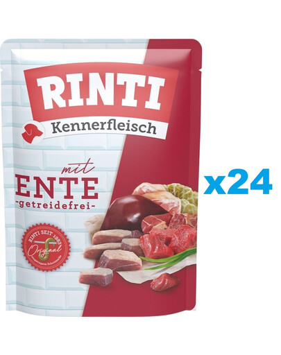 RINTI Kennerfleisch Duck Kaczka saszetka 24x400 g
