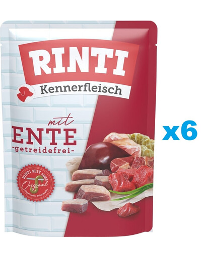 RINTI Kennerfleisch Duck Kaczka saszetka 6x400 g
