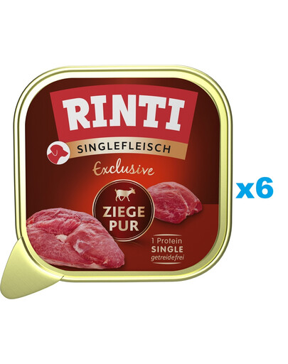 RINTI Singlefleisch Exclusive Goat Pure monobiałkowa karma z koziną 6x150 g
