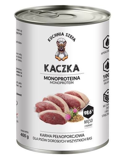 Kaczka Monoproteinowa karma dla psów wszystkich ras 400 g
