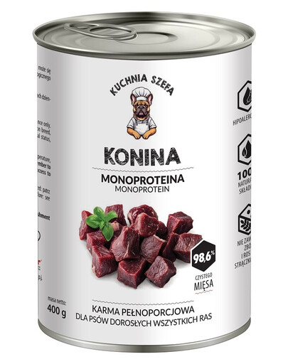 Konina Monoproteinowa karma dla psów wszystkich ras 400 g