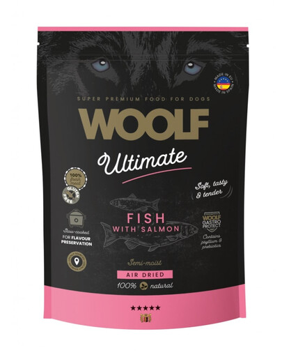 WOOLF Ultimate Soft Adult Dog Fish with Salmon 1 kg teraviljavaba poolkõva toit kala ja lõhega koertele