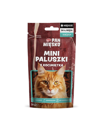 Mini paluszki Kaczka z kocimiętką przysmak dla kota 50 g