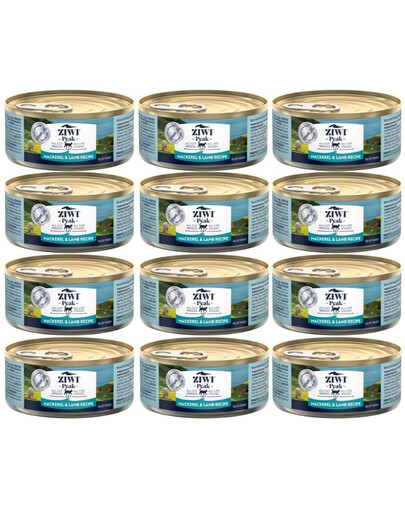 ZIWIPEAK Cat Mackerel&Lamb Makrela i jagnięcina 12 x 85 g