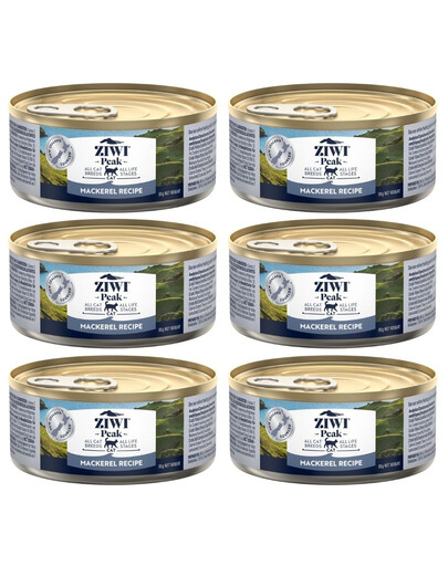 ZIWIPEAK Cat Mackerel Makrela 6x85 g