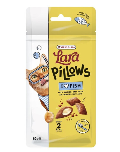 Lara Snack Pillows with Salmon Happy Fur 60g przysmak wspierający piękną sierść