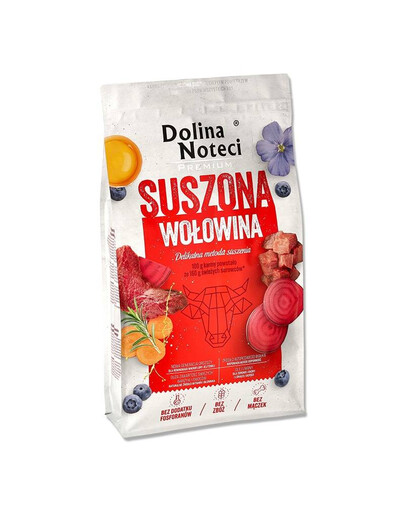 Premium Suszona wołowina dla psa 9 kg