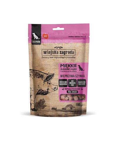 Wieprzowa szynka przysmak dla psa 100 g