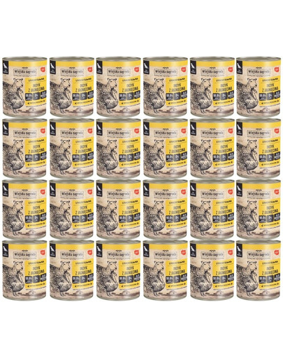 WIEJSKA ZAGRODA Indyk z jagnięciną 24x800 g bezzbożowa mokra karma dla psa