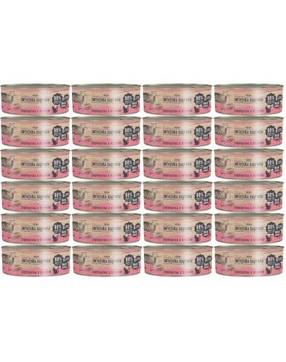 WIEJSKA ZAGRODA Adult Jagnięcina i kryl 24x85 g puszka dla kota