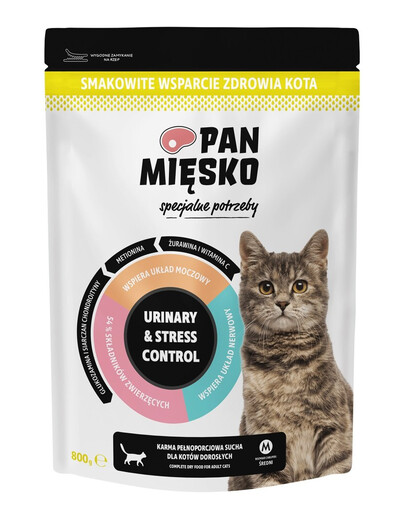 PAN MIĘSKO Specjalne potrzeby Urinary & Stress Control dla kotów 2x3 kg