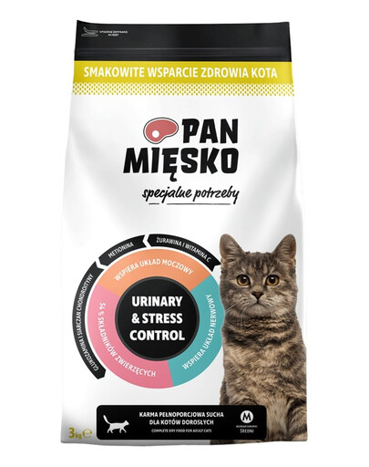 Specjalne potrzeby Urinary & Stress Control dla kotów 3 kg