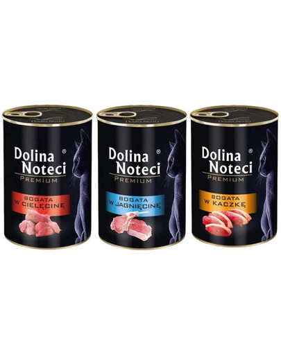 DOLINA NOTECI Premium Mix smaków z mięsem dla kota 24x400g