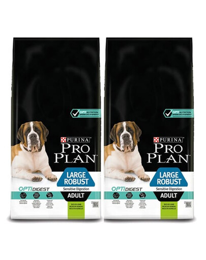 PURINA PRO PLAN Large robust adult sensitive digestion OptiDigest jagnięcina 28 kg (2 x 14 kg)