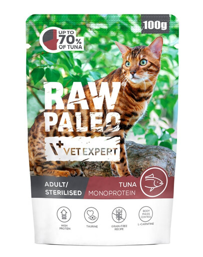 Monoprotein Adult Sterilised Cat Tuna 100 g dla kotów dorosłych i sterylizowanych z tuńczykiem