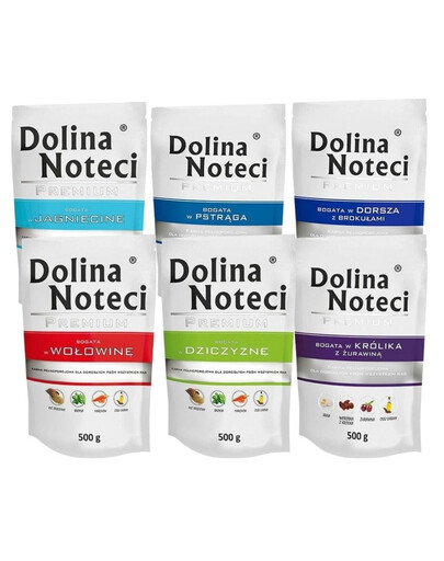 DOLINA NOTECI Premium Mix smaków 30x500g bez drobiu