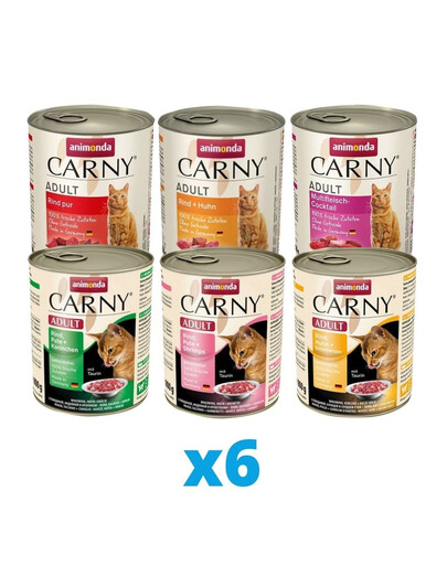 ANIMONDA Carny mix smaków 36 x 800 g