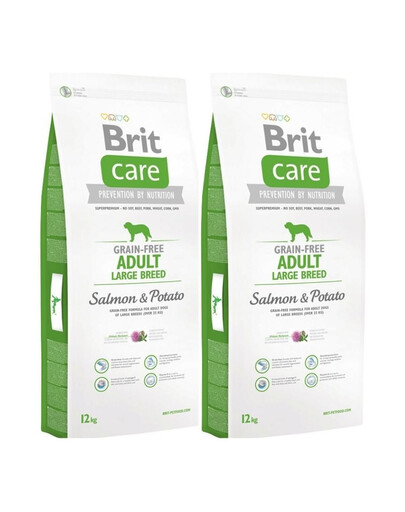 BRIT Care Grain-Free Adult Large Breed salmon & potato 24 kg (2 x 12 kg)