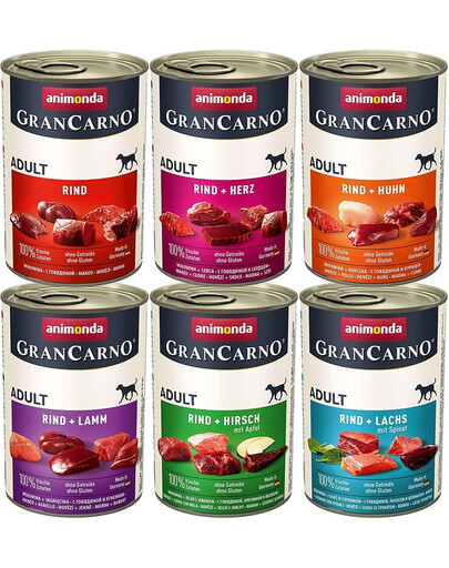 ANIMONDA GranCarno mix smaków 6 x 800 g