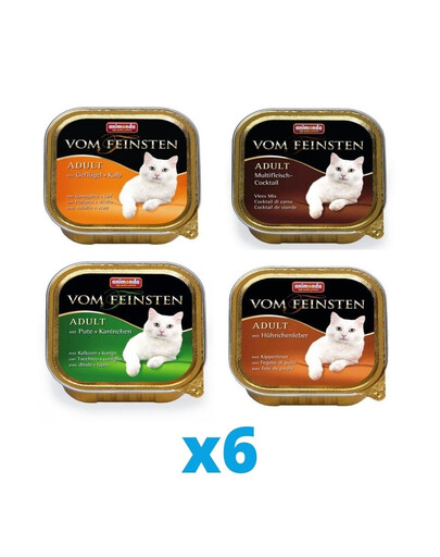 ANIMONDA Vom Feinsten mix smaków 24 x 100 g