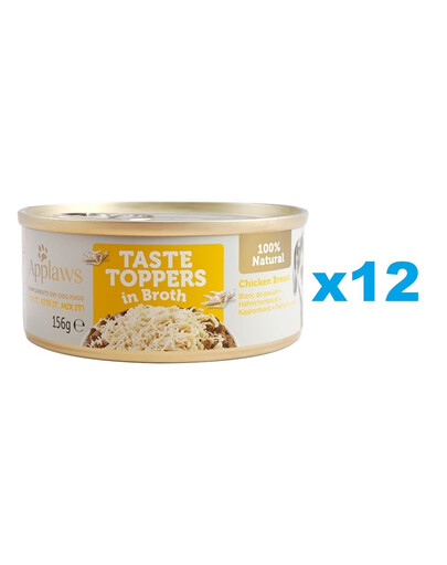 APPLAWS Taste Toppers Pierś z kurczaka w bulionie 12x156 g