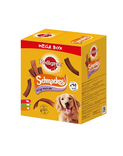 Mega Box Schmackos o smaku wołowiny, jagnięciny i drobiu 790 g