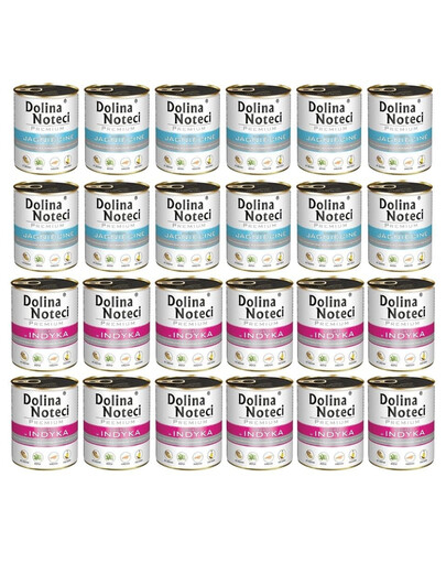 DOLINA NOTECI Mix smaków Premium Bogata w jagnięcinę i indyka 24x800g