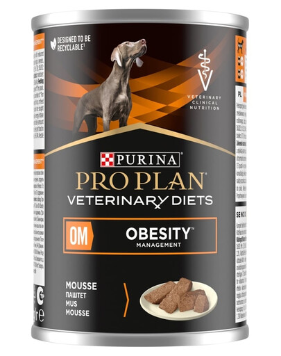 PRO PLAN Veterinary Diets Canine OM Obesity Management Mousse 400 g