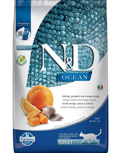 N&D Ocean Cat Pumkin, Herring and Orange 50 g