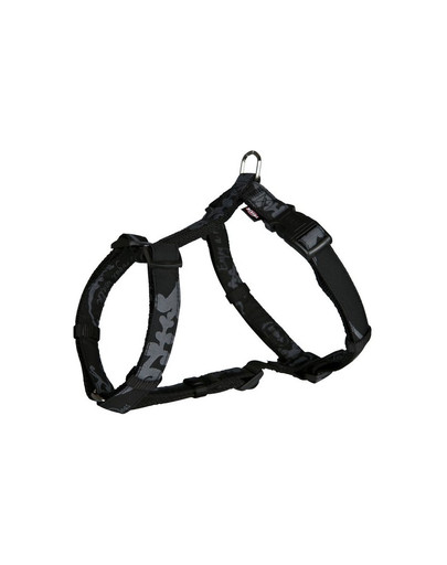 Trixie Modern Art King Of Dogs Harness Elegance petnešos S - M 40-65 cm / 15 mm juodos