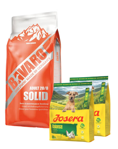 JOSERA Bavaro Solid Adult 20/8 18 kg + 2x900g karmy GRATIS