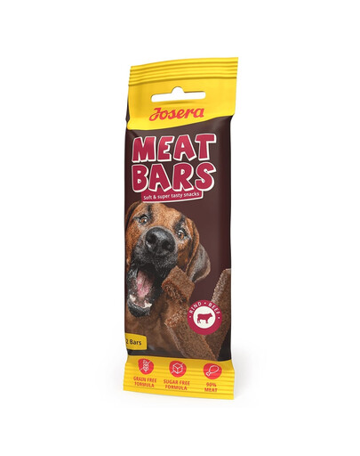 JOSERA Meat Bars Beef suszone przysmaki z wołowiną w formie batoników 12x40g