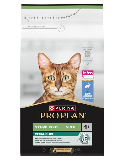 PRO PLAN Sterilised Renal Plus Bogata w królika 1,5 kg sucha karma dla kotów po sterylizacji
