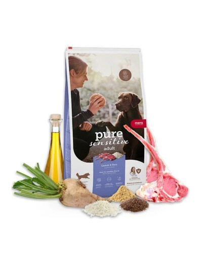 Dog Pure Sensitive Adult Lamb Rice 12,5 kg jagnięcina i ryż, sucha karma dla wrażliwych psów