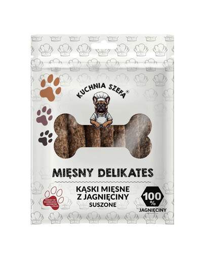 Mięsny Delikates Kaski Misne z Jagnieciny 7 szt. suszone przysmaki dla psów