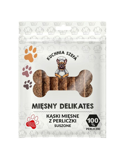 Mięsny Delikates Kaski Misne z Perliczki 7 szt. suszone przysmaki dla psów