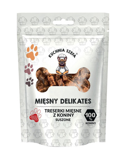 Mięsny Delikates Treserki Konina 80g suszone przysmaki dla psów